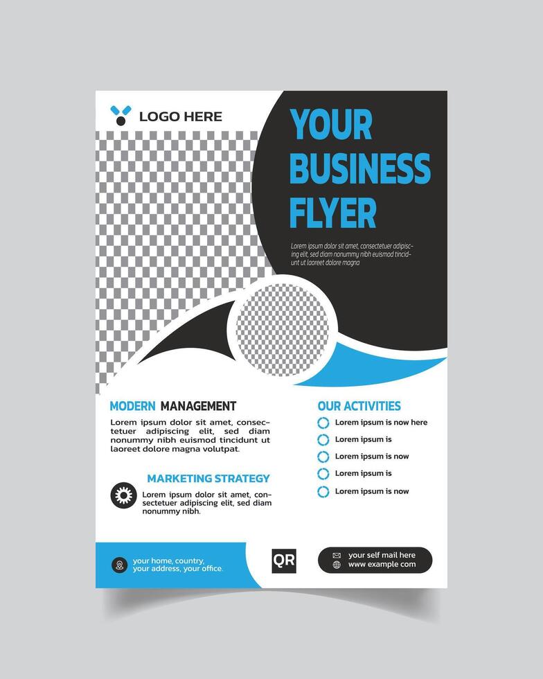 Wonderful Corporate Flyer and Creative Leaflet Design  Elegant Business Flyer vector