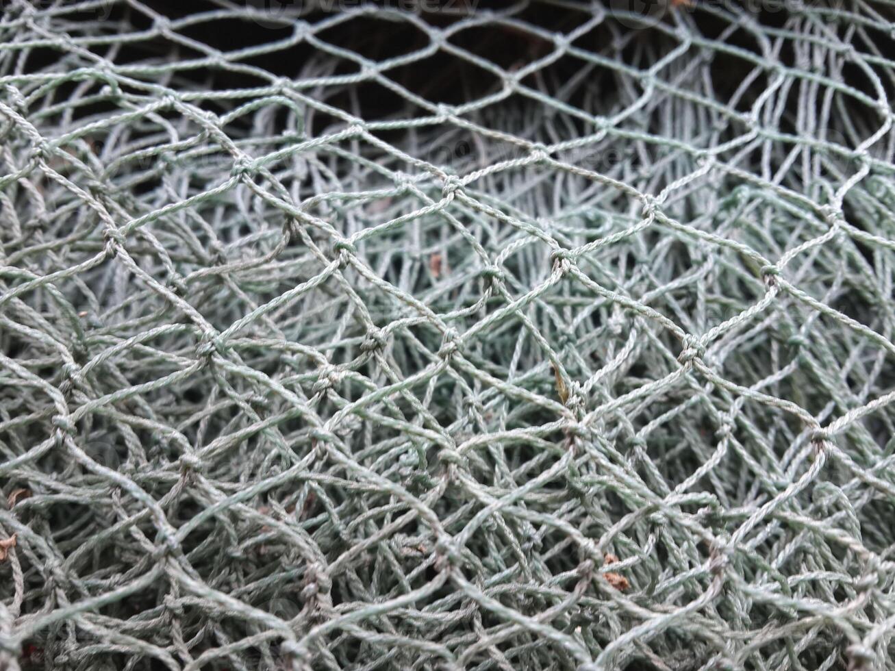 close up of a fishing net photo