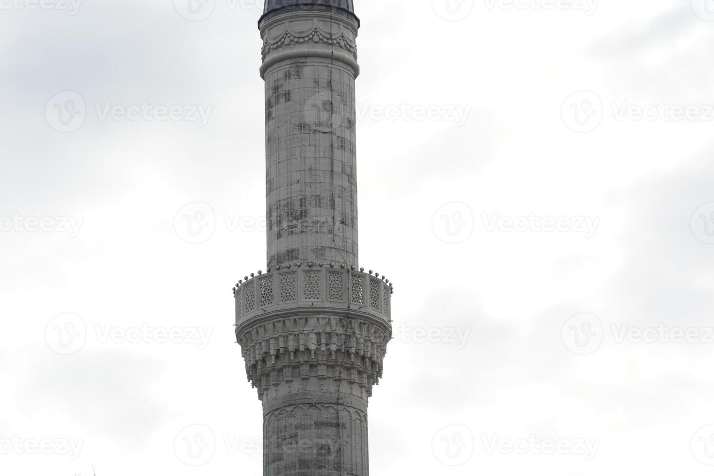 sultanahmet azul mezquita en Estanbul, Turquía - el minaretes torre foto