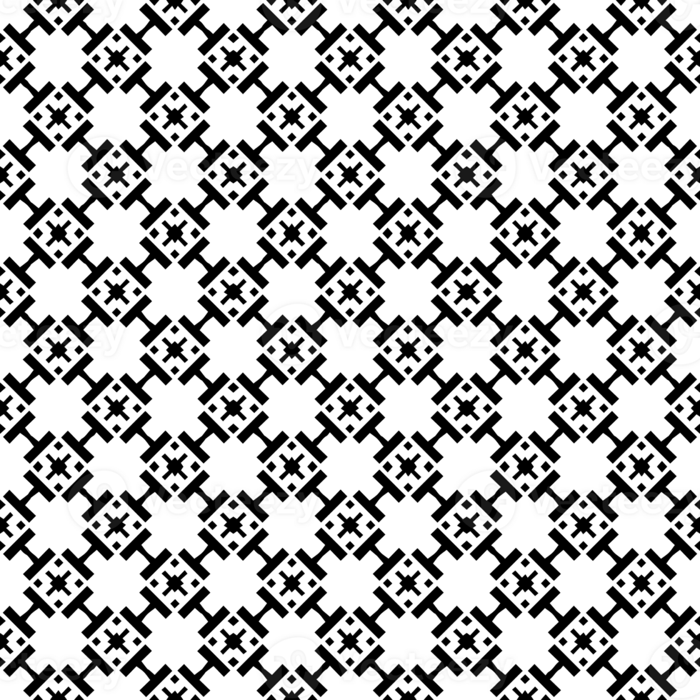 Black seamless abstract pattern. Overlay for background and backdrop. Ornamental design. PNG graphic illustration with transparent background.