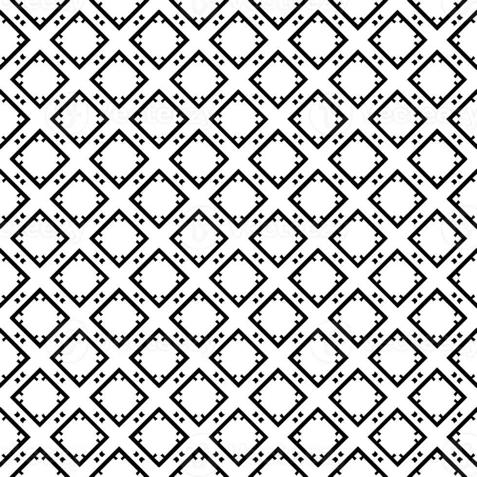 Black seamless abstract pattern. Overlay for background and backdrop. Ornamental design. PNG graphic illustration with transparent background.