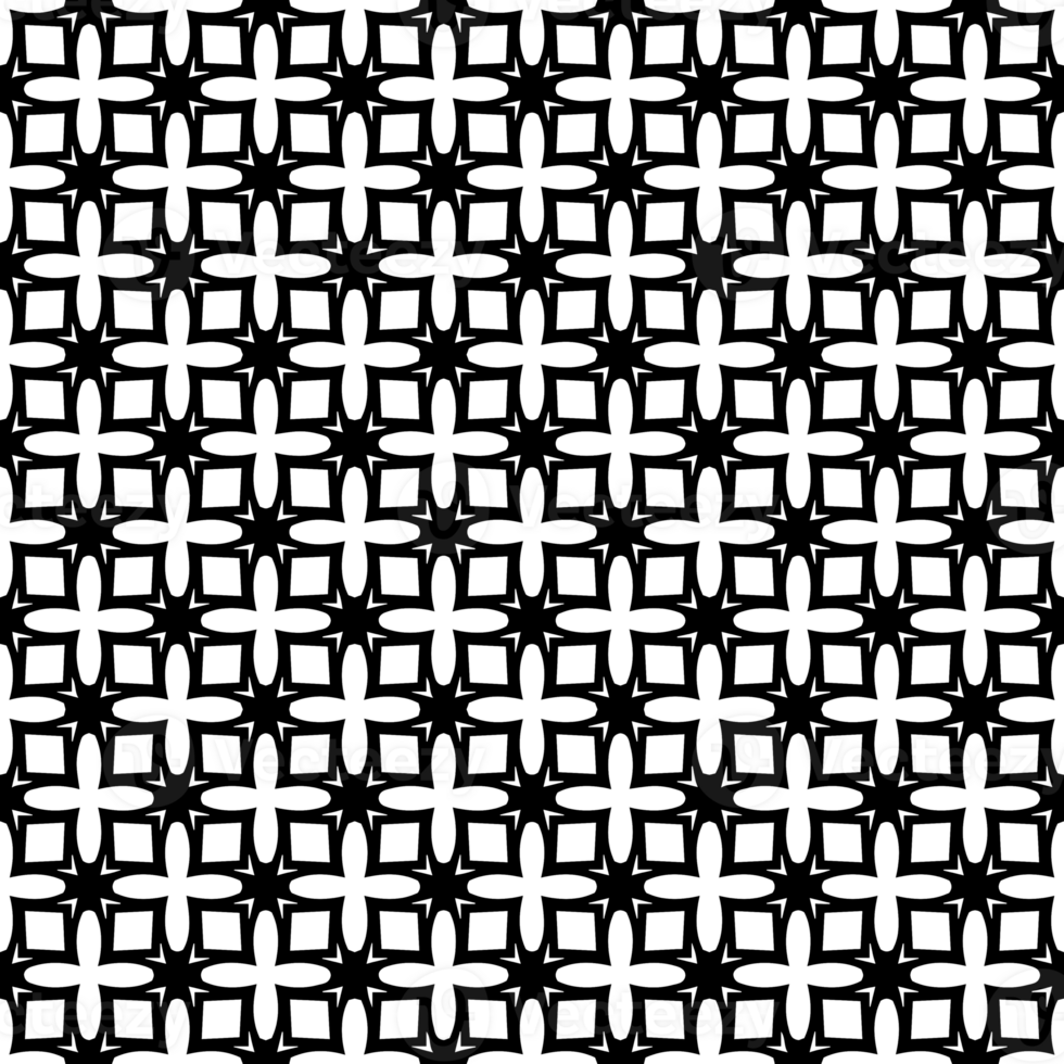Black seamless abstract pattern. Overlay for background and backdrop. Ornamental design. PNG graphic illustration with transparent background.