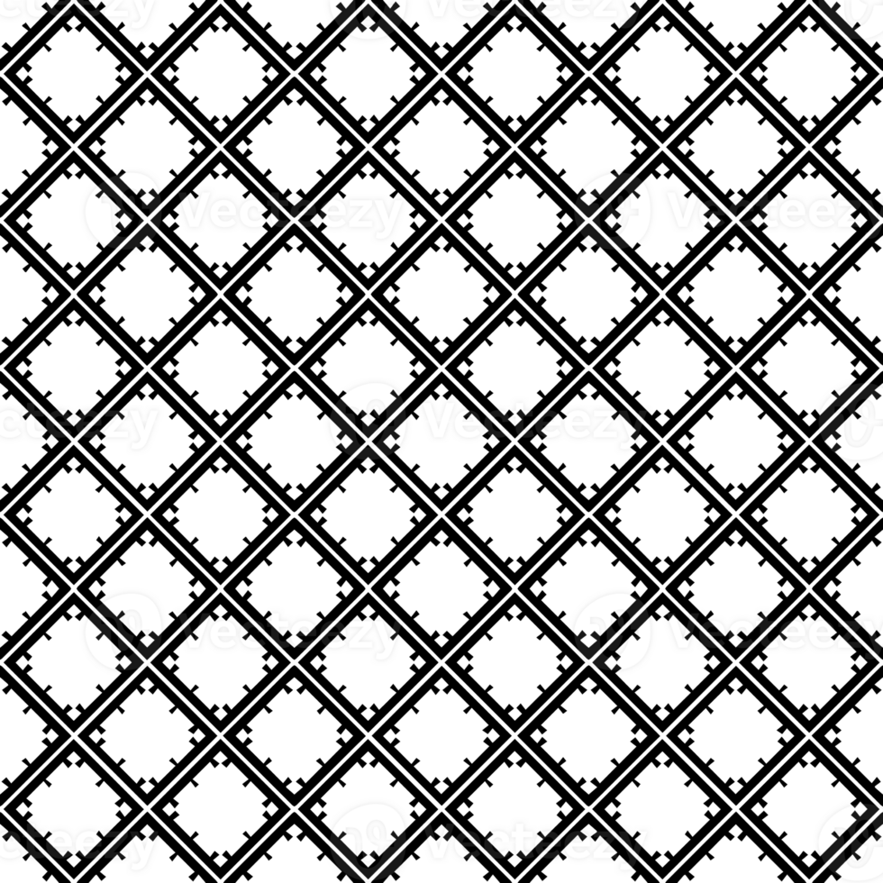 Black seamless abstract pattern. Overlay for background and backdrop. Ornamental design. PNG graphic illustration with transparent background.