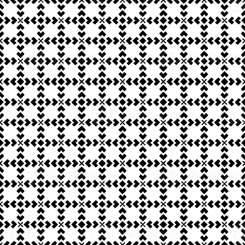 Black seamless abstract pattern. Overlay for background and backdrop. Ornamental design. PNG graphic illustration with transparent background.