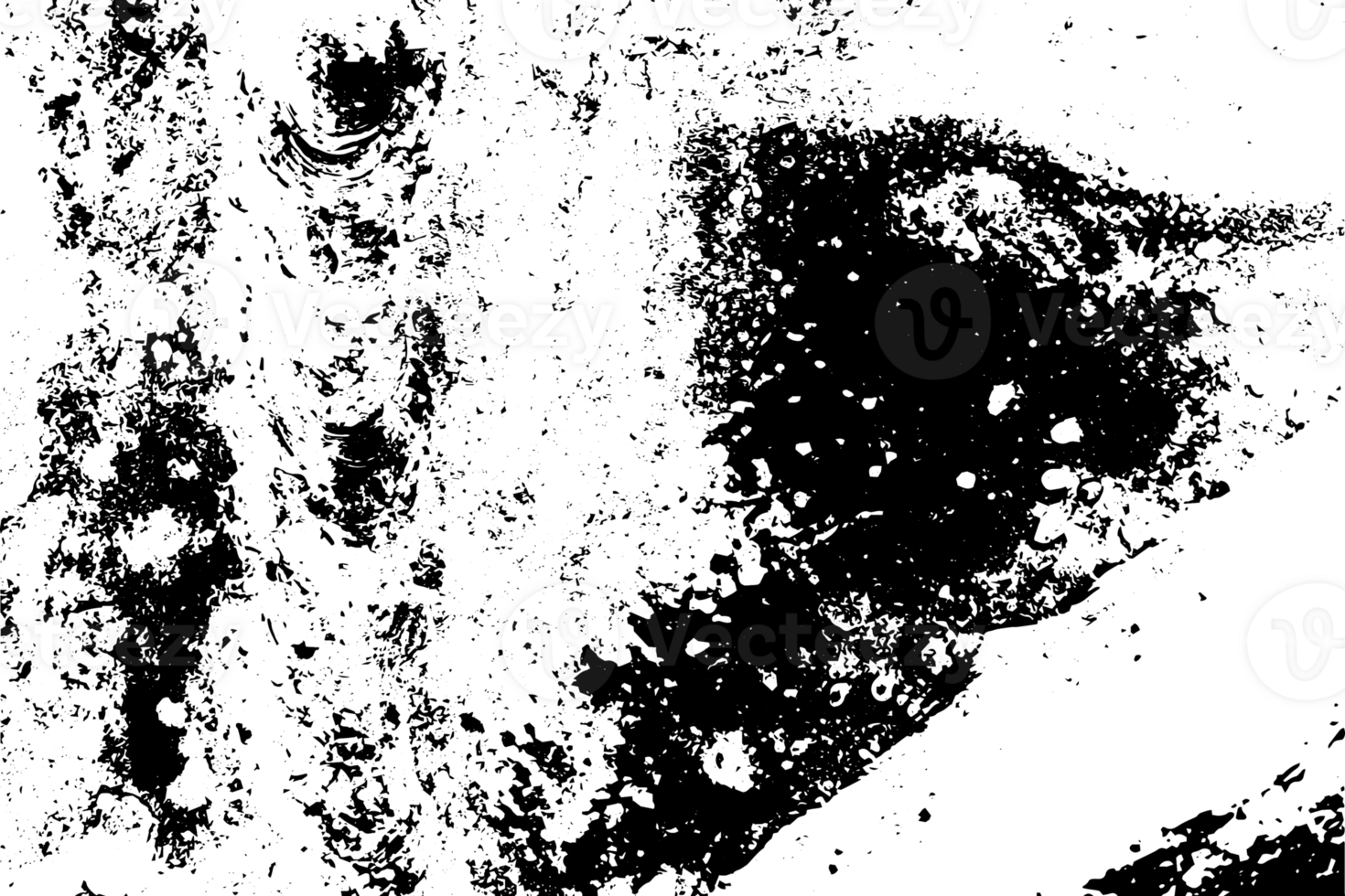 Rustic grunge texture with grain and stains. Abstract noise background. PNG graphic illustration with transparent background.