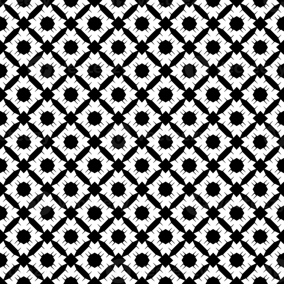 Black seamless abstract pattern. Overlay for background and backdrop. Ornamental design. PNG graphic illustration with transparent background.
