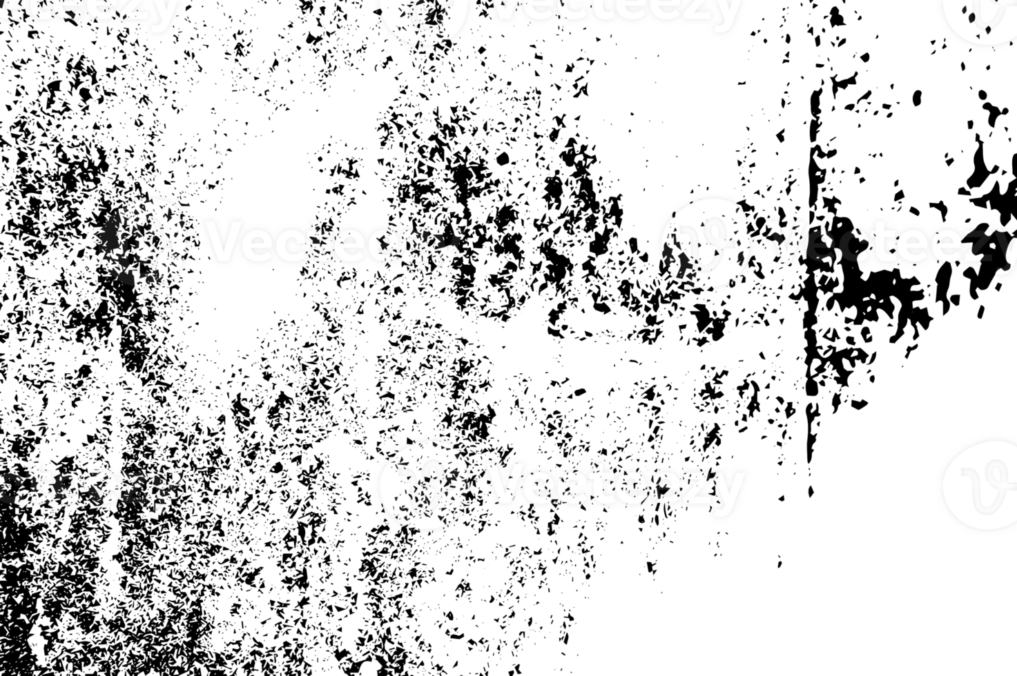 Rustic grunge texture with grain and stains. Abstract noise background. PNG graphic illustration with transparent background.