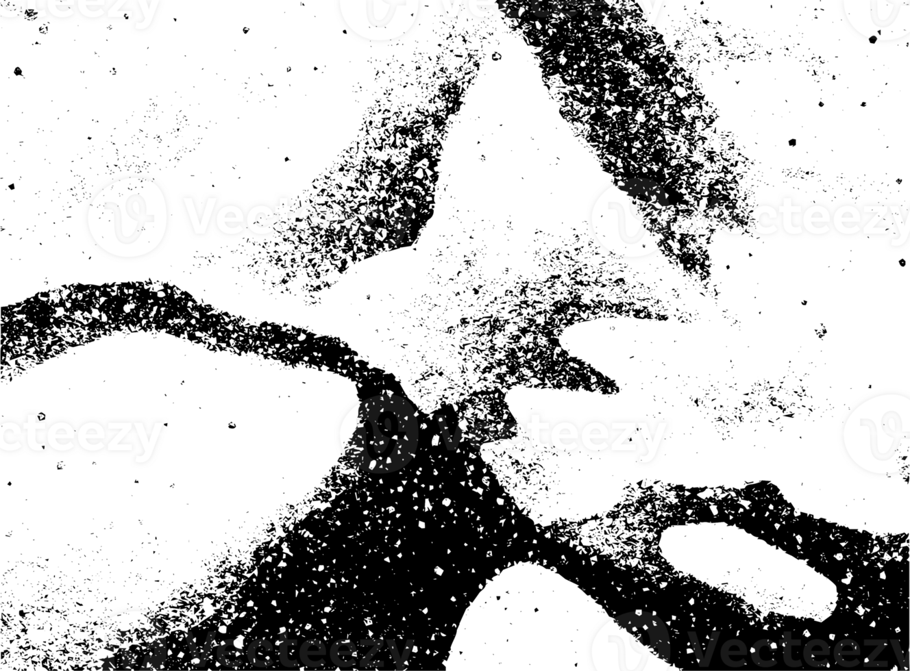 Rustic grunge texture with grain and stains. Abstract noise background. PNG graphic illustration with transparent background.
