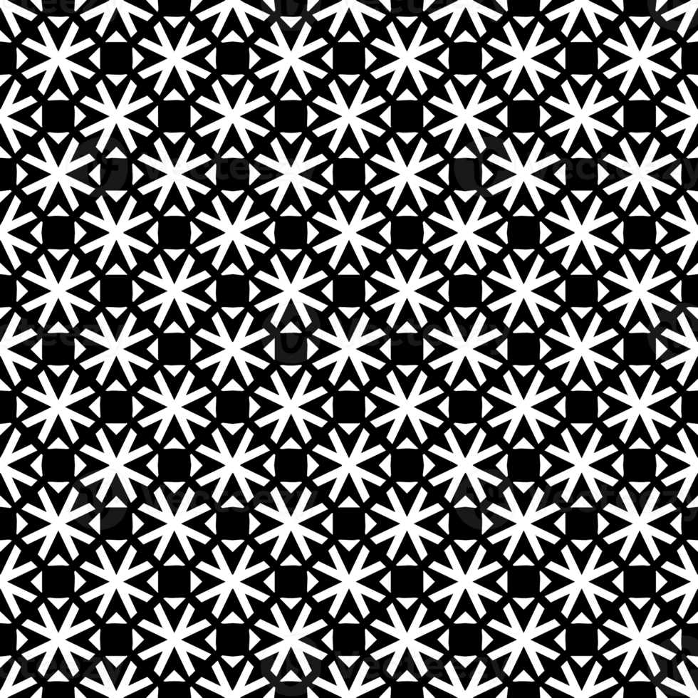 Black seamless abstract pattern. Overlay for background and backdrop. Ornamental design. PNG graphic illustration with transparent background.