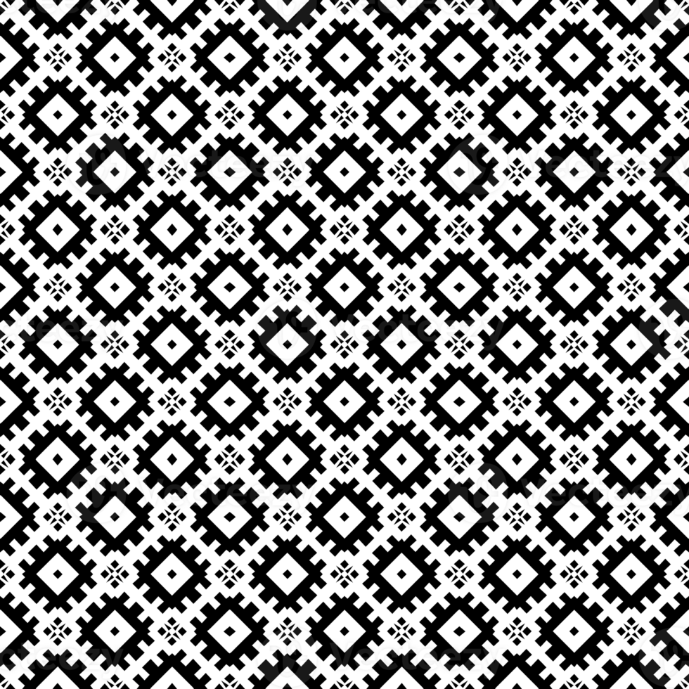 Black seamless abstract pattern. Overlay for background and backdrop. Ornamental design. PNG graphic illustration with transparent background.