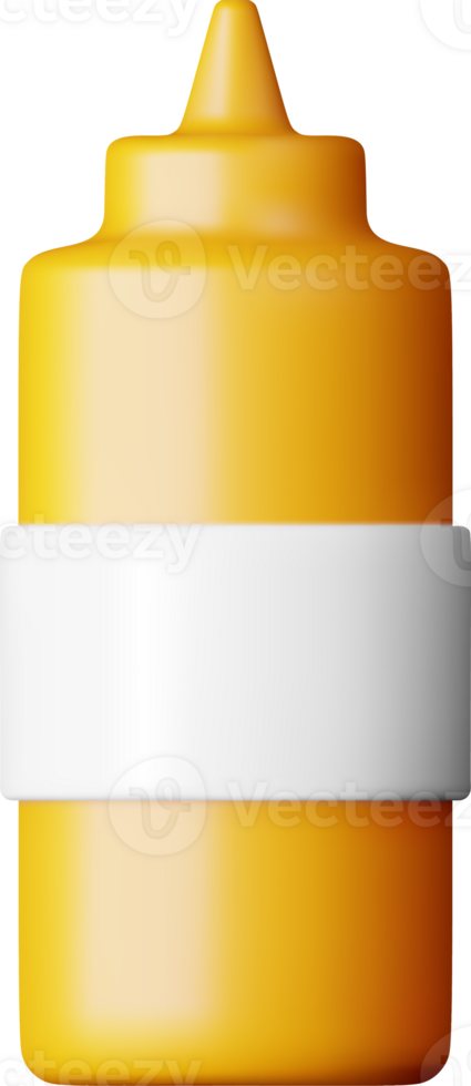 3D Blank Plastic Bottle for Fast Food png