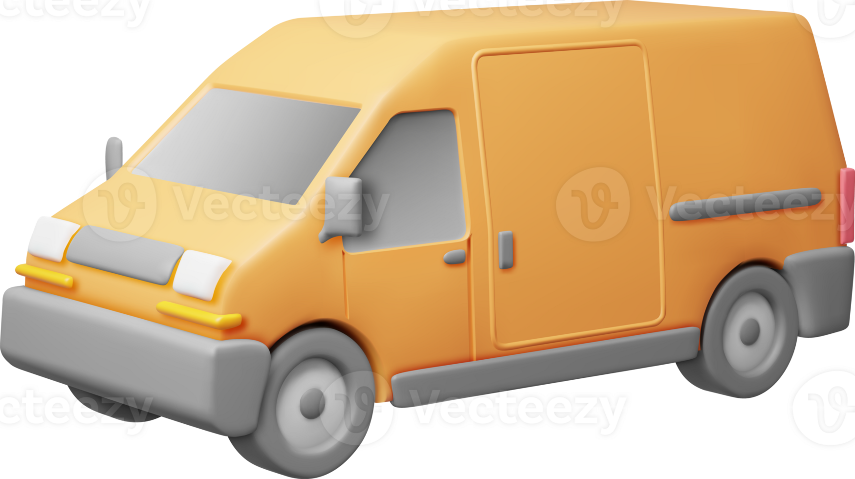 3D Delivery Van Car png