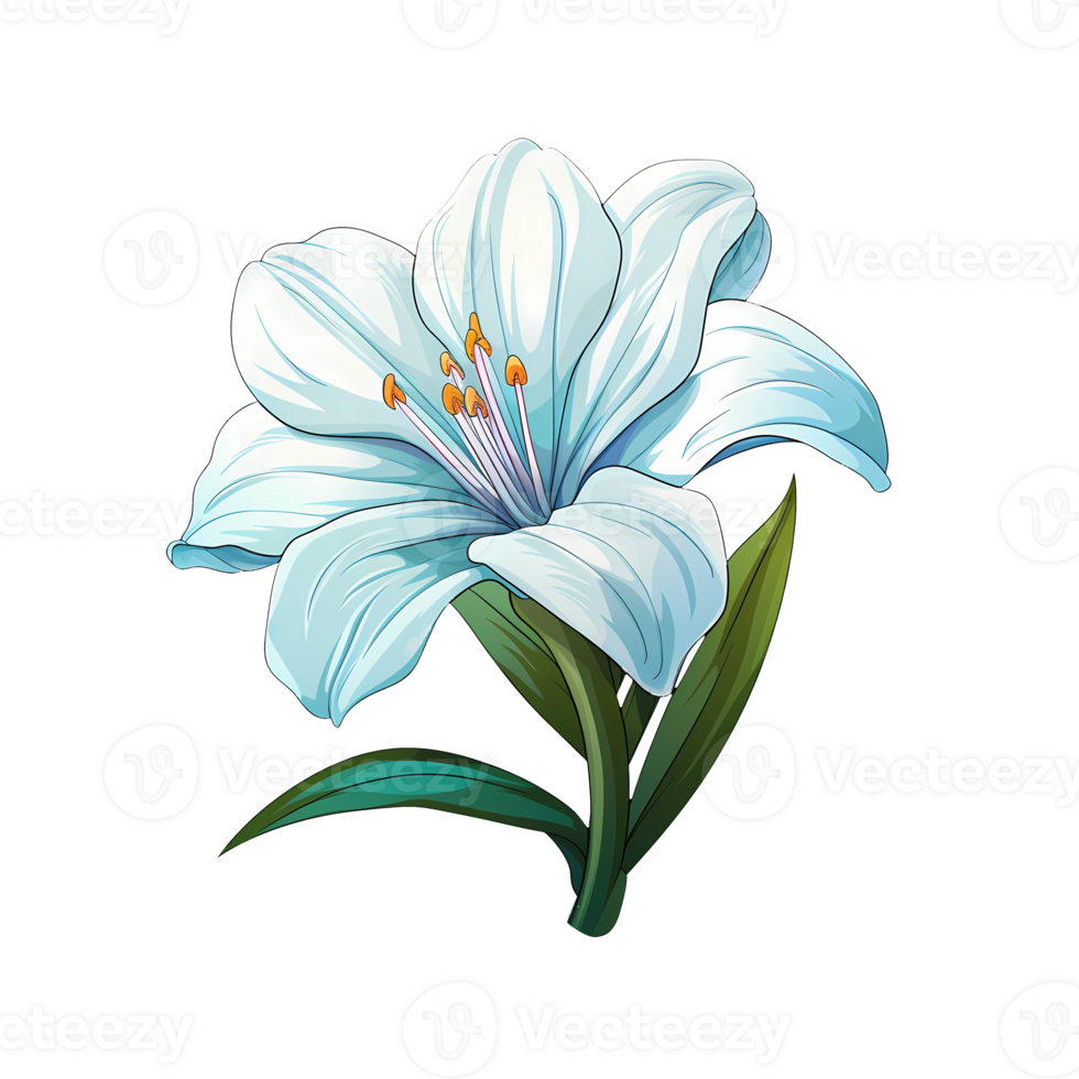 AI generated Flower art illustrations for stickers, tshirt design, poster etc png