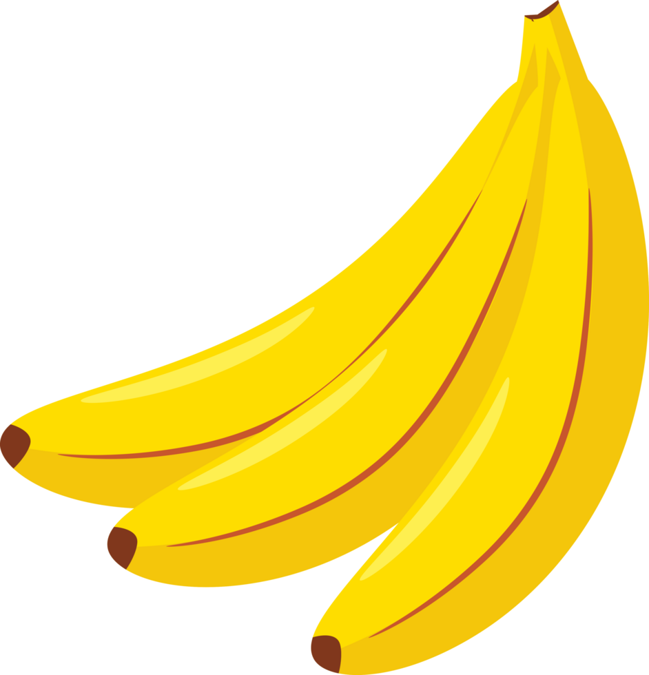 banana ilustração adequado para saudável comida, culinária, nutrição, e fruta relacionado conceitos dentro desenhos e projetos png