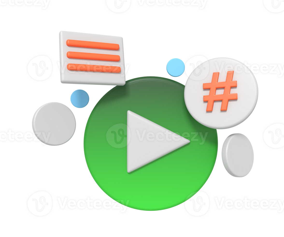 Social Media Video Description Hashtag png