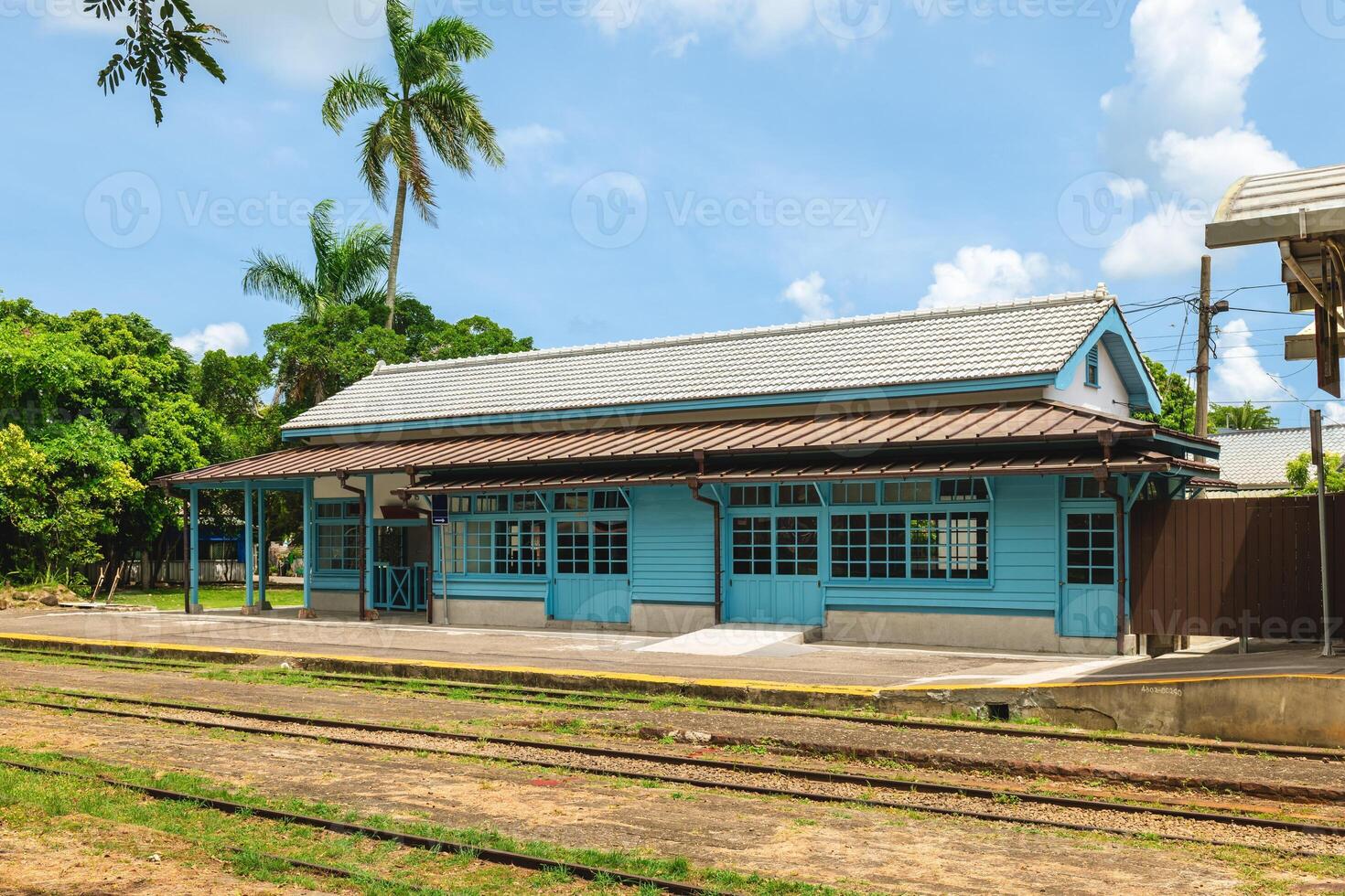 Suantou railway station at Suantou Sugar Factory in Chiayi, Taiwan photo