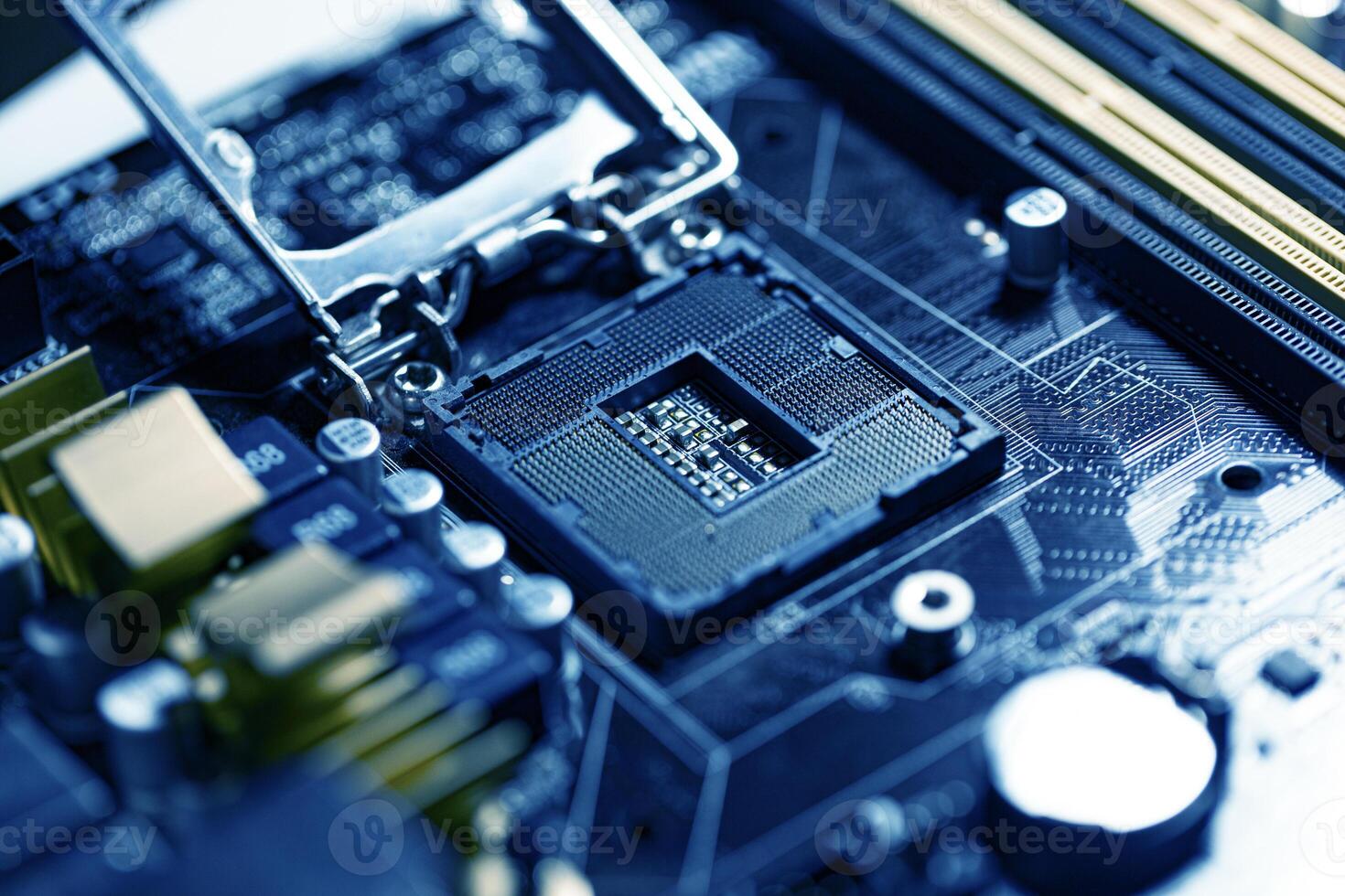 Circuit computer motherboard, Circuit chip board photo