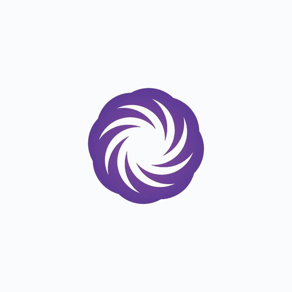 Vortex icon logo vector design template