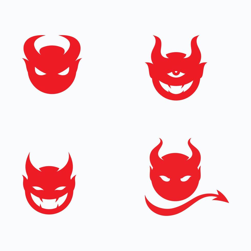 Devil logo symbol vector template