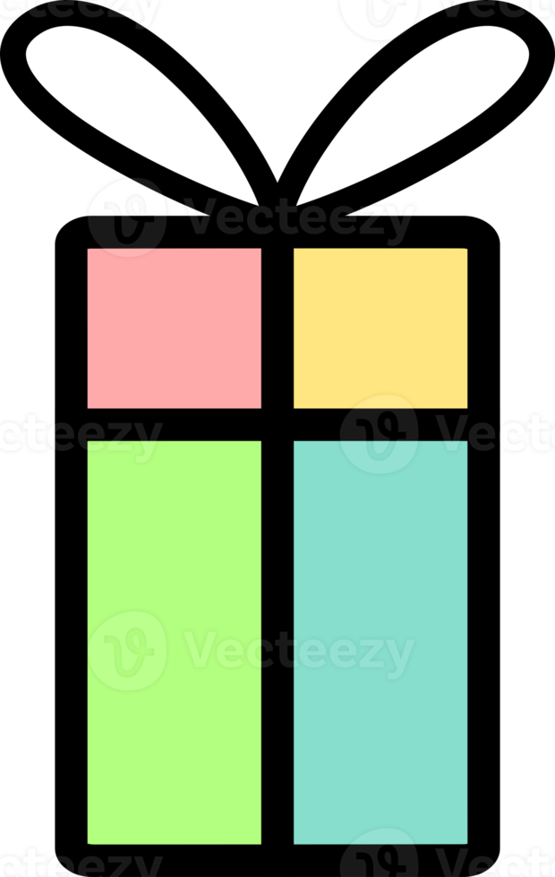 gift box with ribbon bow icon png
