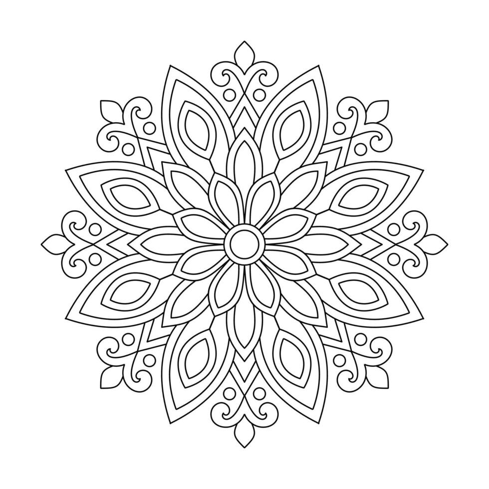 Unique Relexiation mandala coloring book vector file
