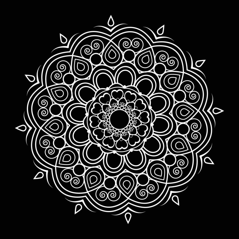 Vector Mandala Design Coloring Book