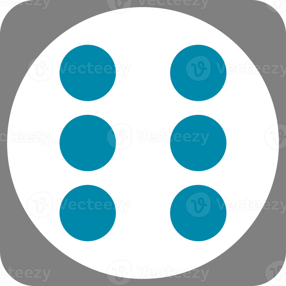face cube dot of game dice icon png