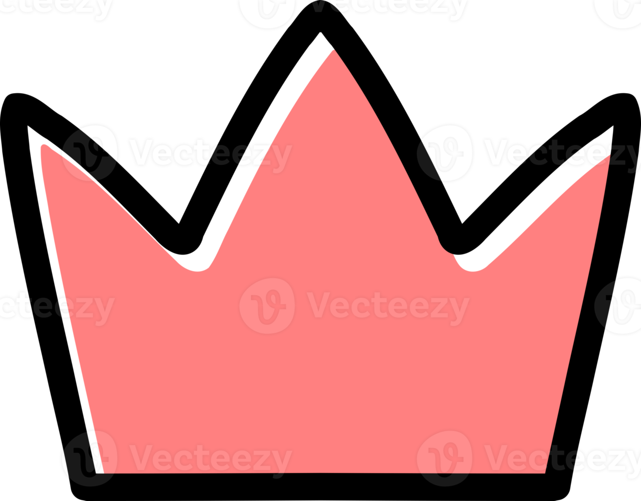Crown doodle icon png