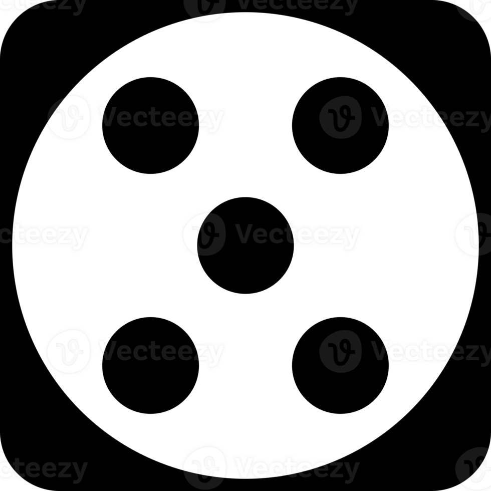 Face cube dot of game dice icon png