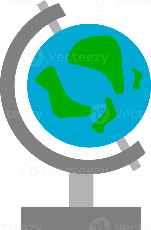 Earth globe science icon png