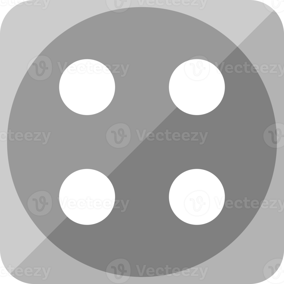 Face cube dot of game dice icon png