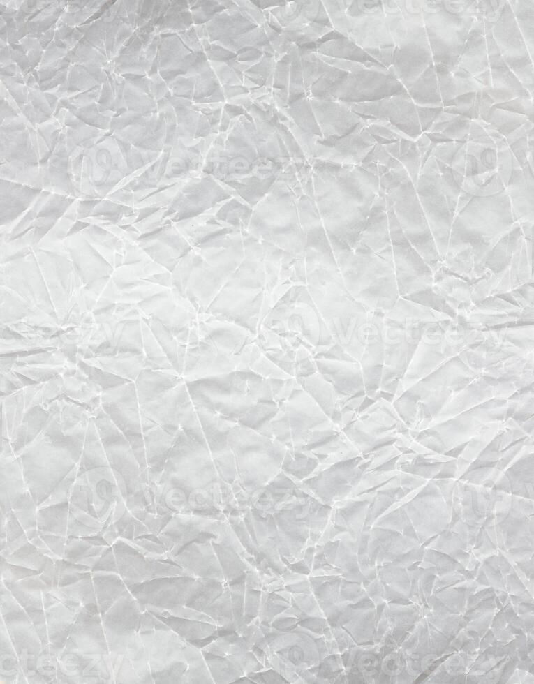 White crumpled paper, for backgrounds or textures photo