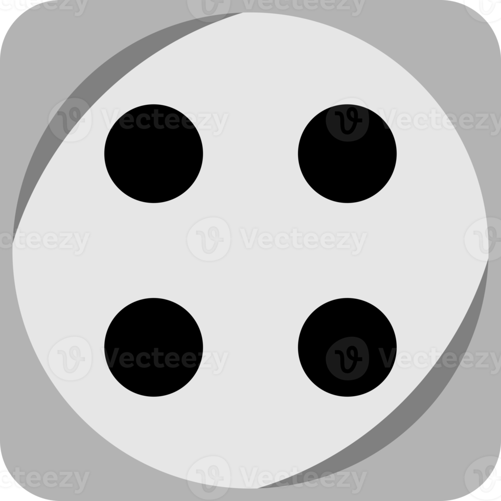 Face cube dot of game dice icon png