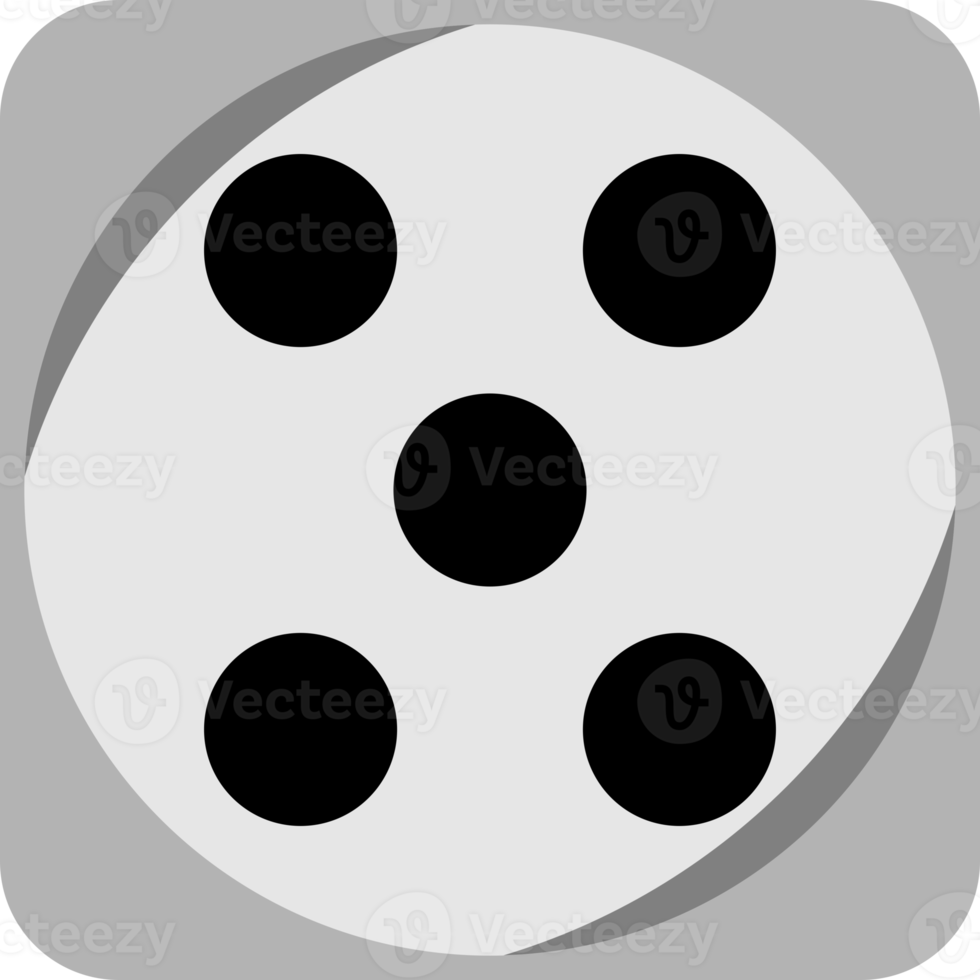 Face cube dot of game dice icon png