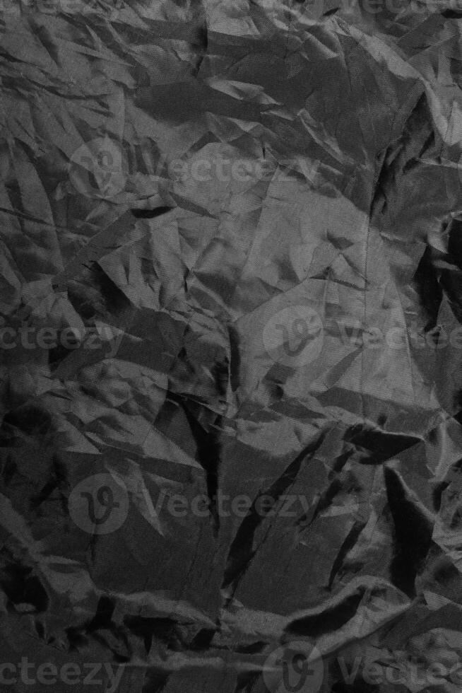 Black rough fabric grunge texture background. photo