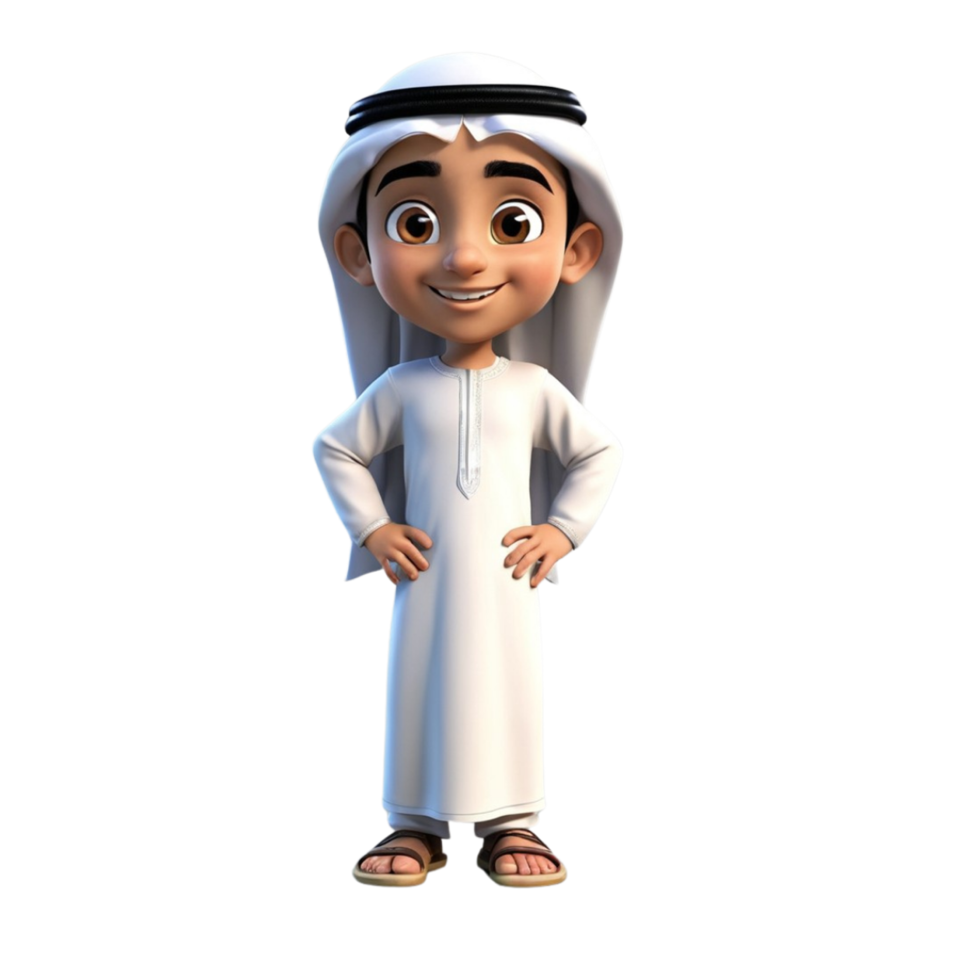 Ai Generated 3d Render Of A Muslim Kid On Isolated Transparent Ai Generated 3d Render Of A Muslim Kid On Isolated Transparent