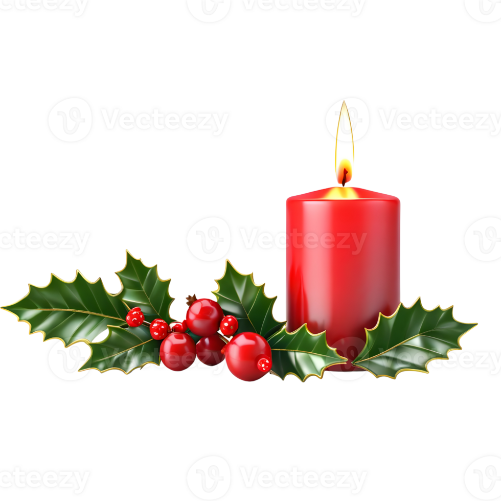 AI generated 3d candle on isolated transparent background png, generated with AI png
