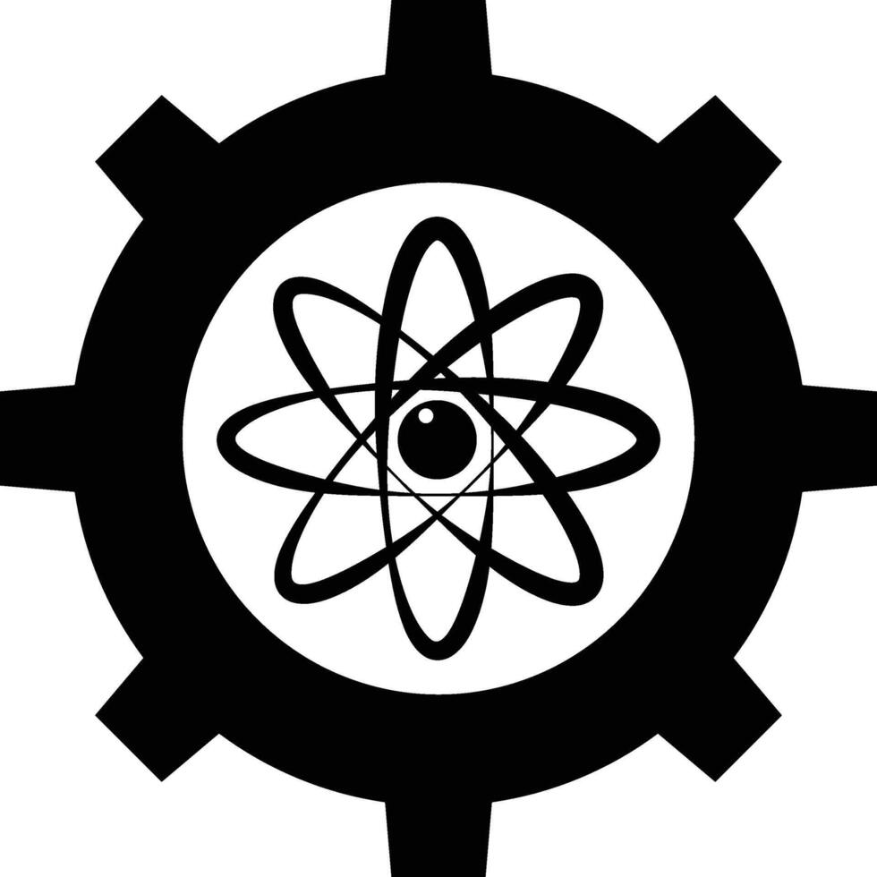 Applied Mechanical Engineering Physics Cogwheel Icon vector