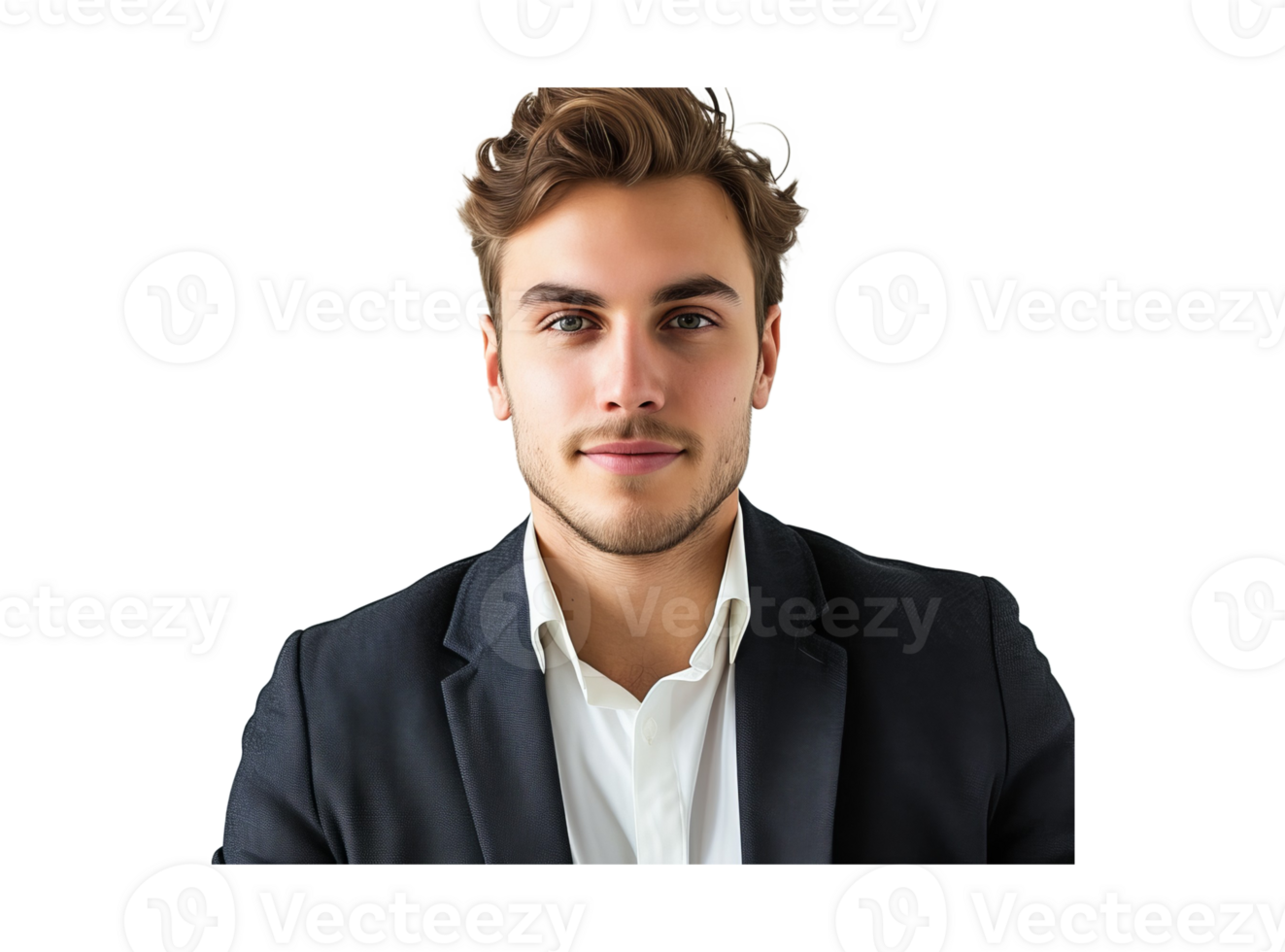 AI generated Portrait of handsome businessman png