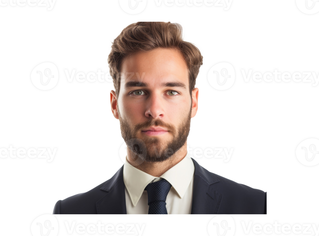 AI generated Portrait of beatiful businessman png