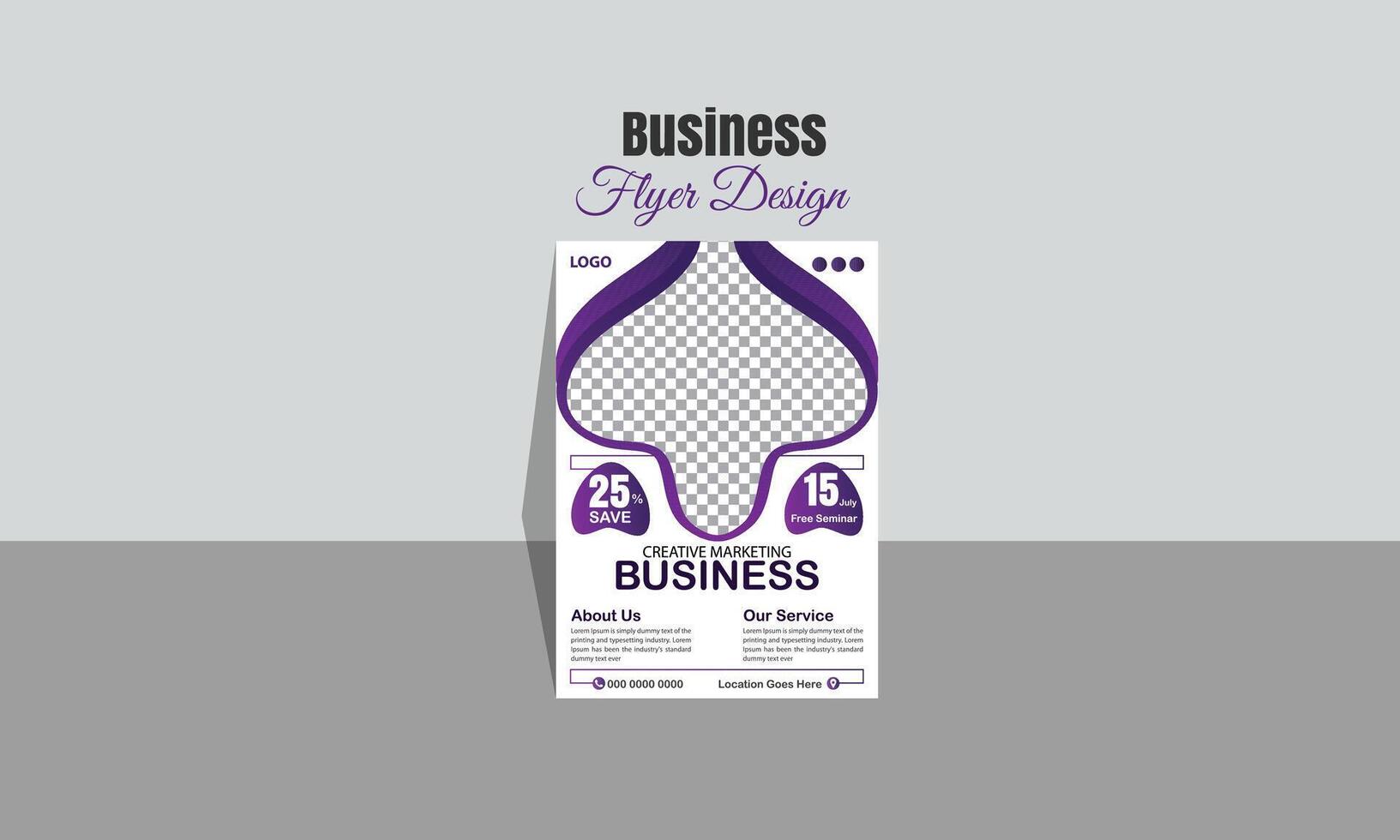 Corporate Business flyer template design vector