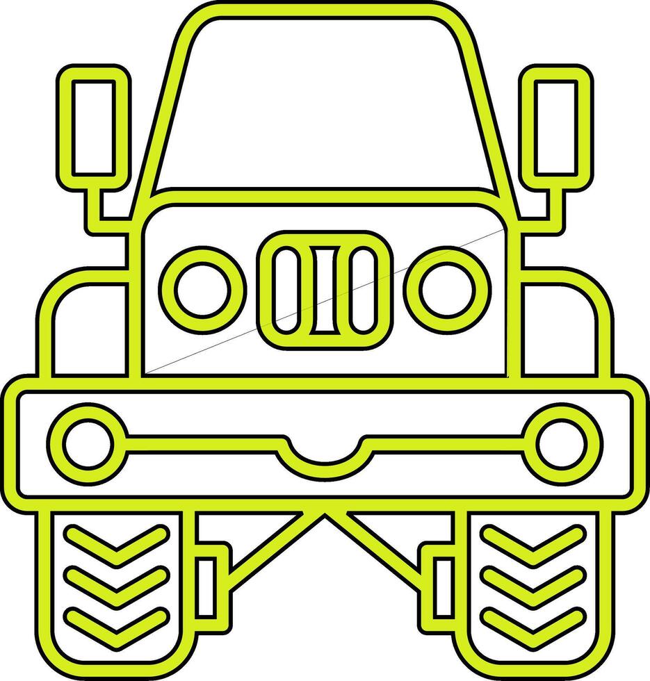 icono de vector de jeep