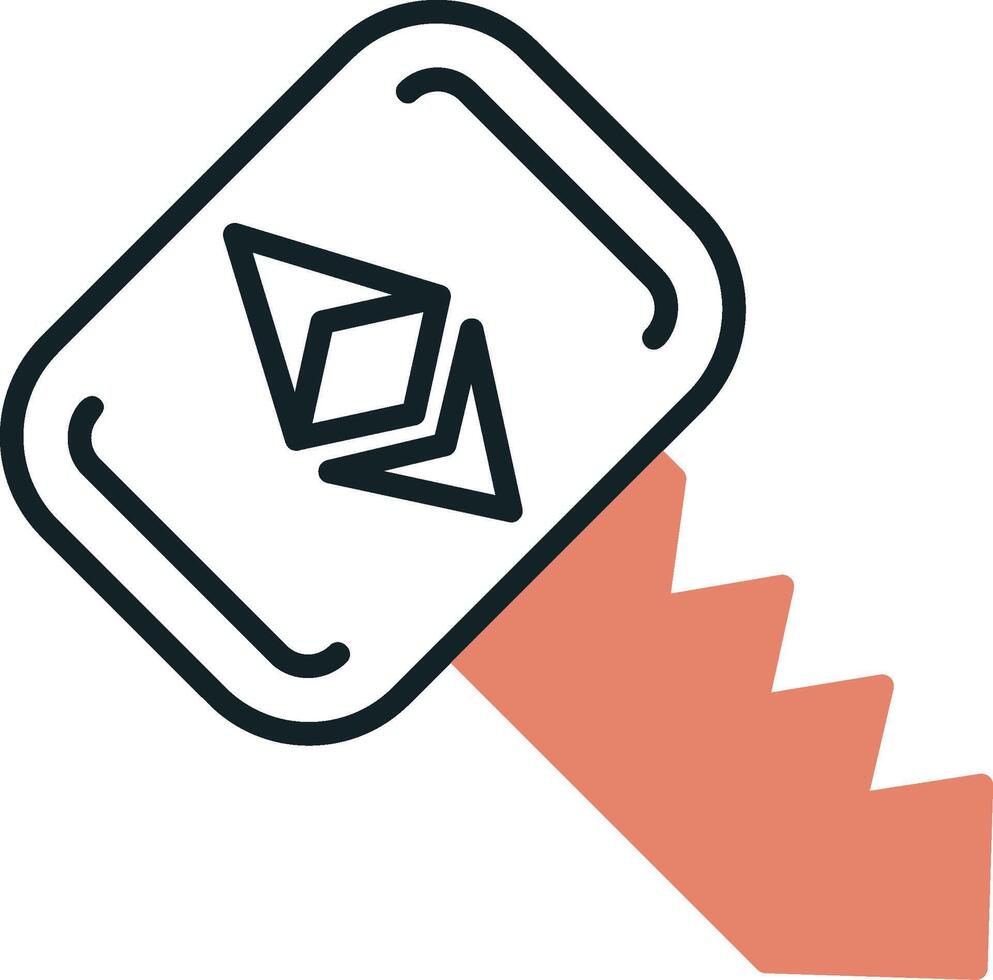 Ethereum Key Vector Icon