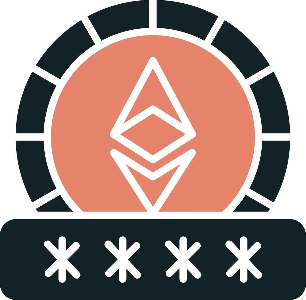 Ethereum Password Vector Icon