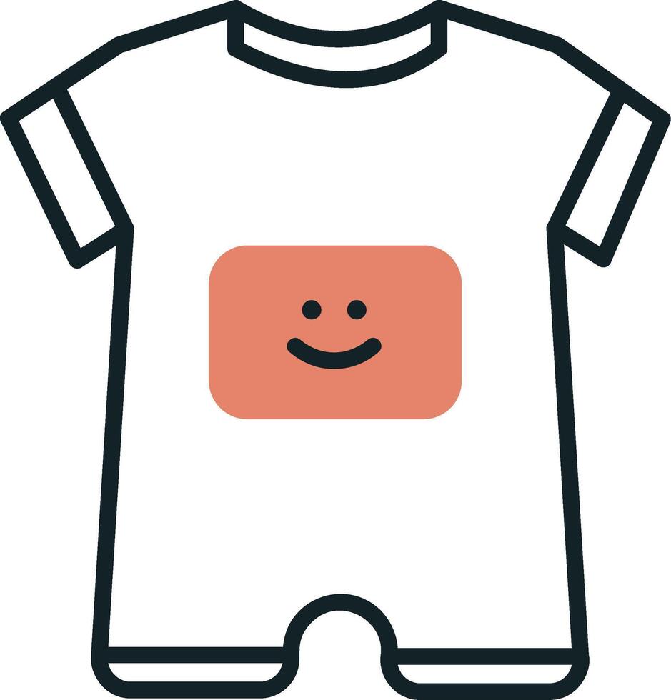 Baby Boy Outfit Vector Icon