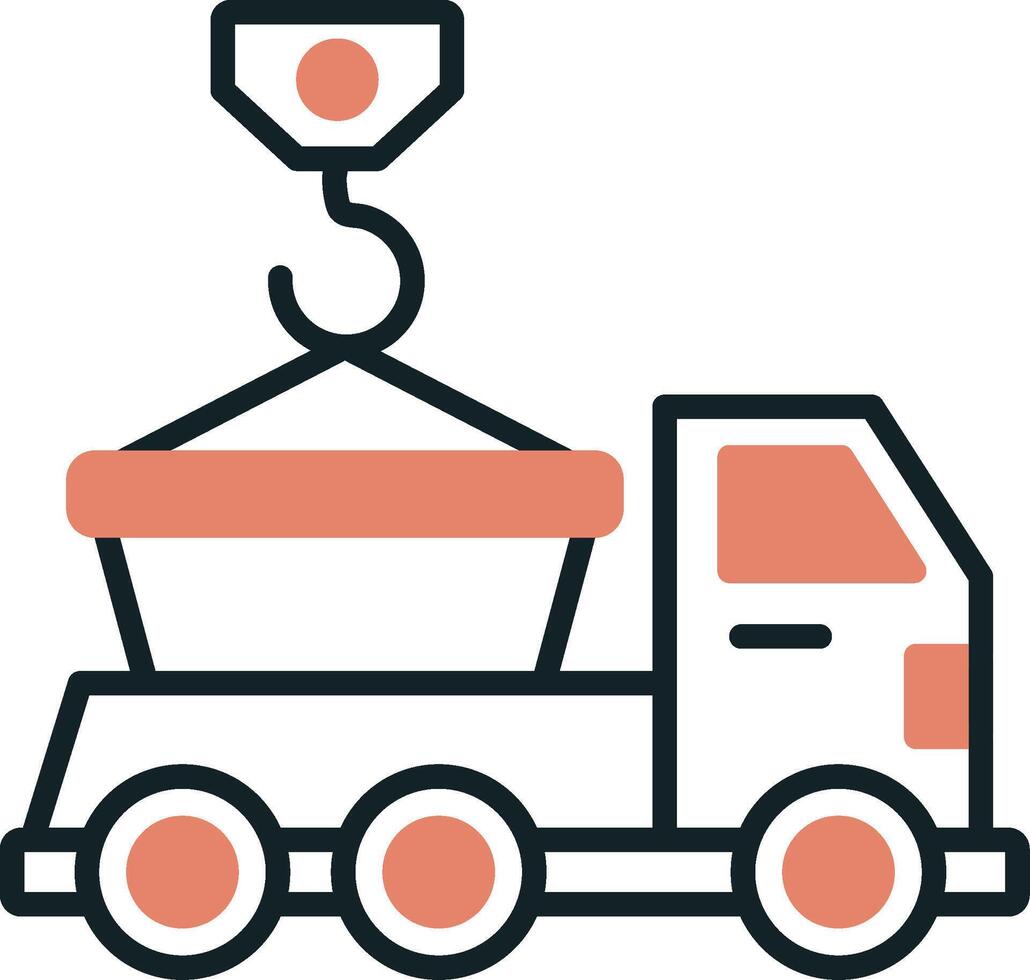 Skip Truck Vector Icon