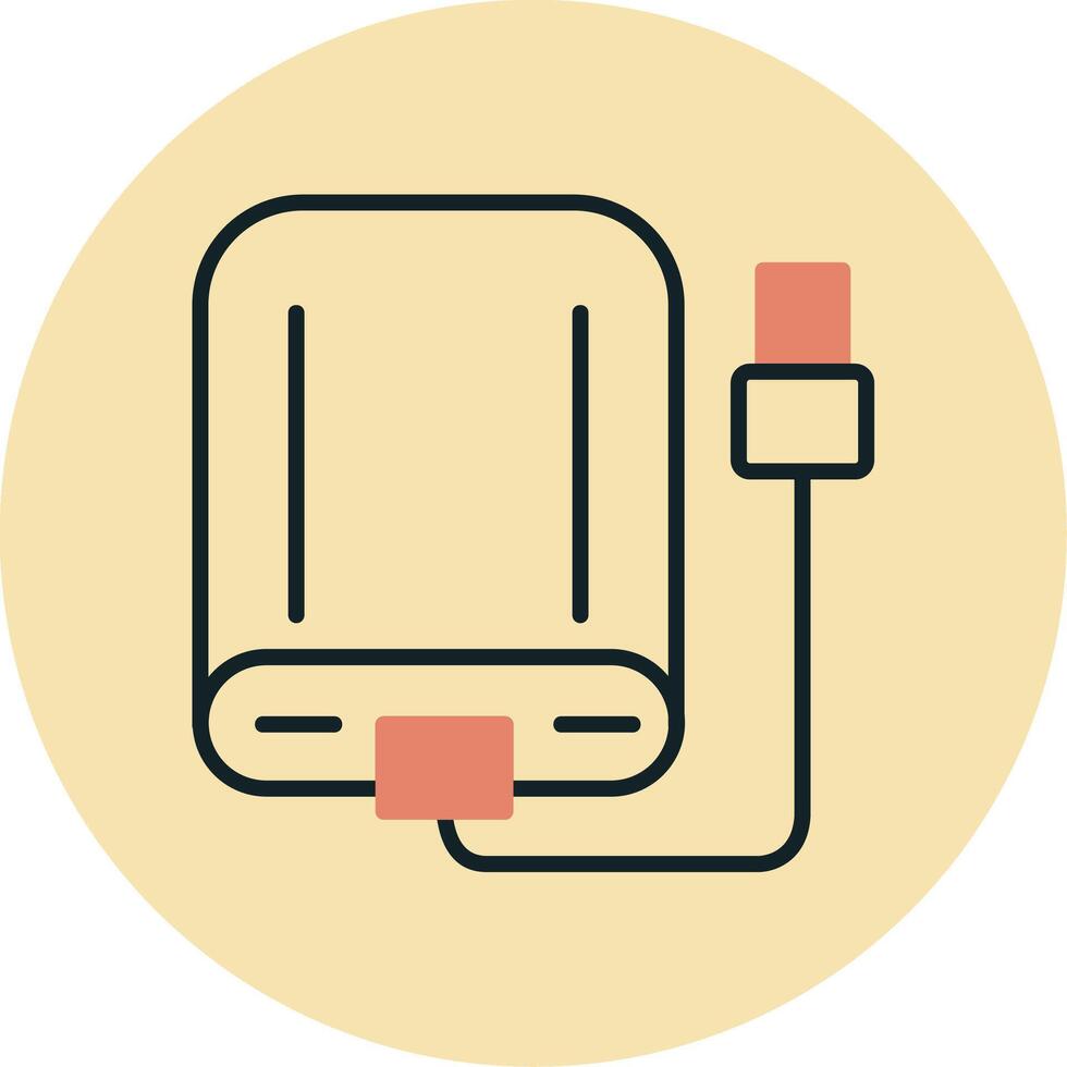 External Hard Drive Vector Icon