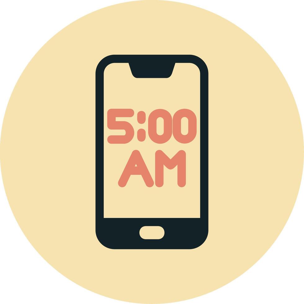 Smartphone Alarm Vector Icon