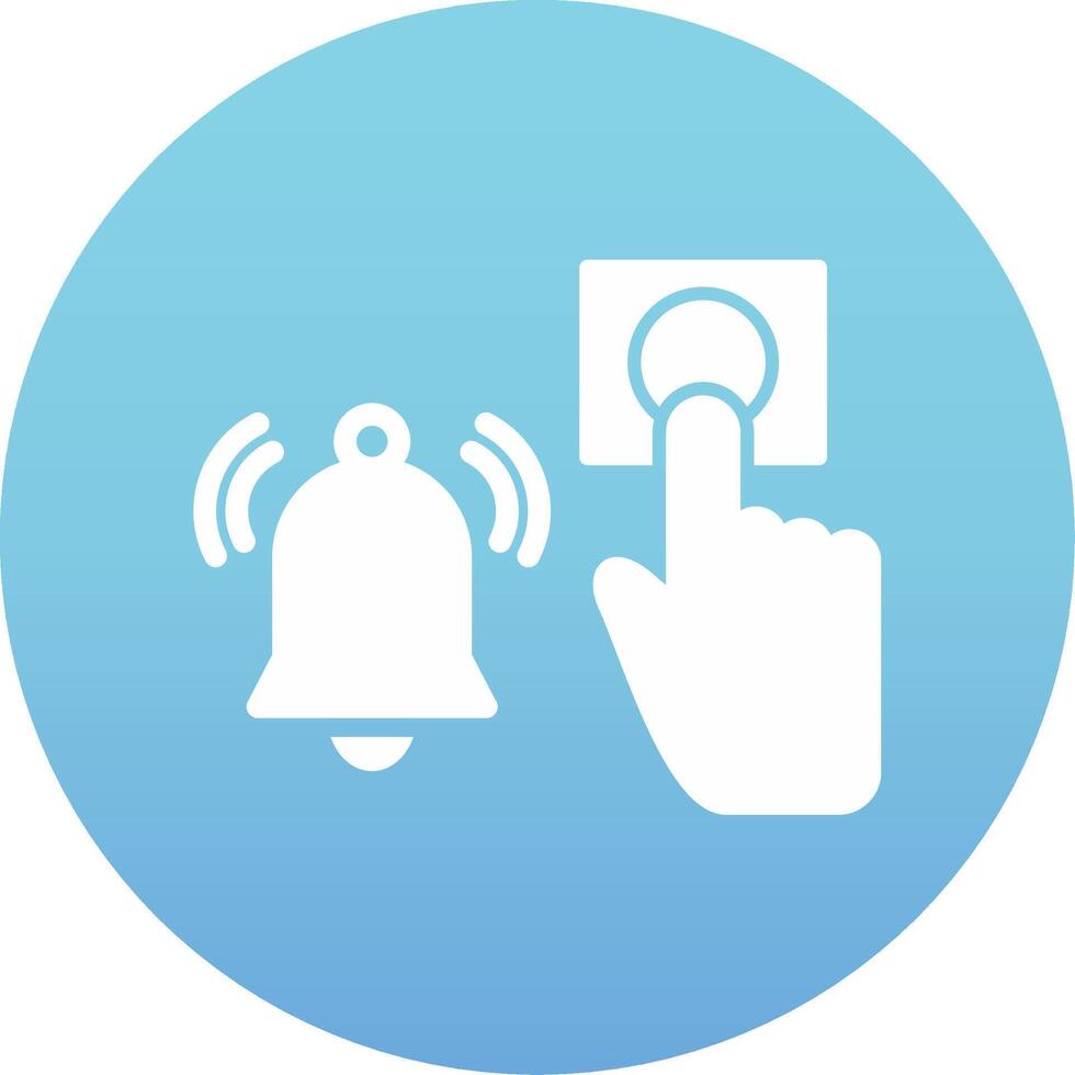 Emergency Alarm Button Vector Icon