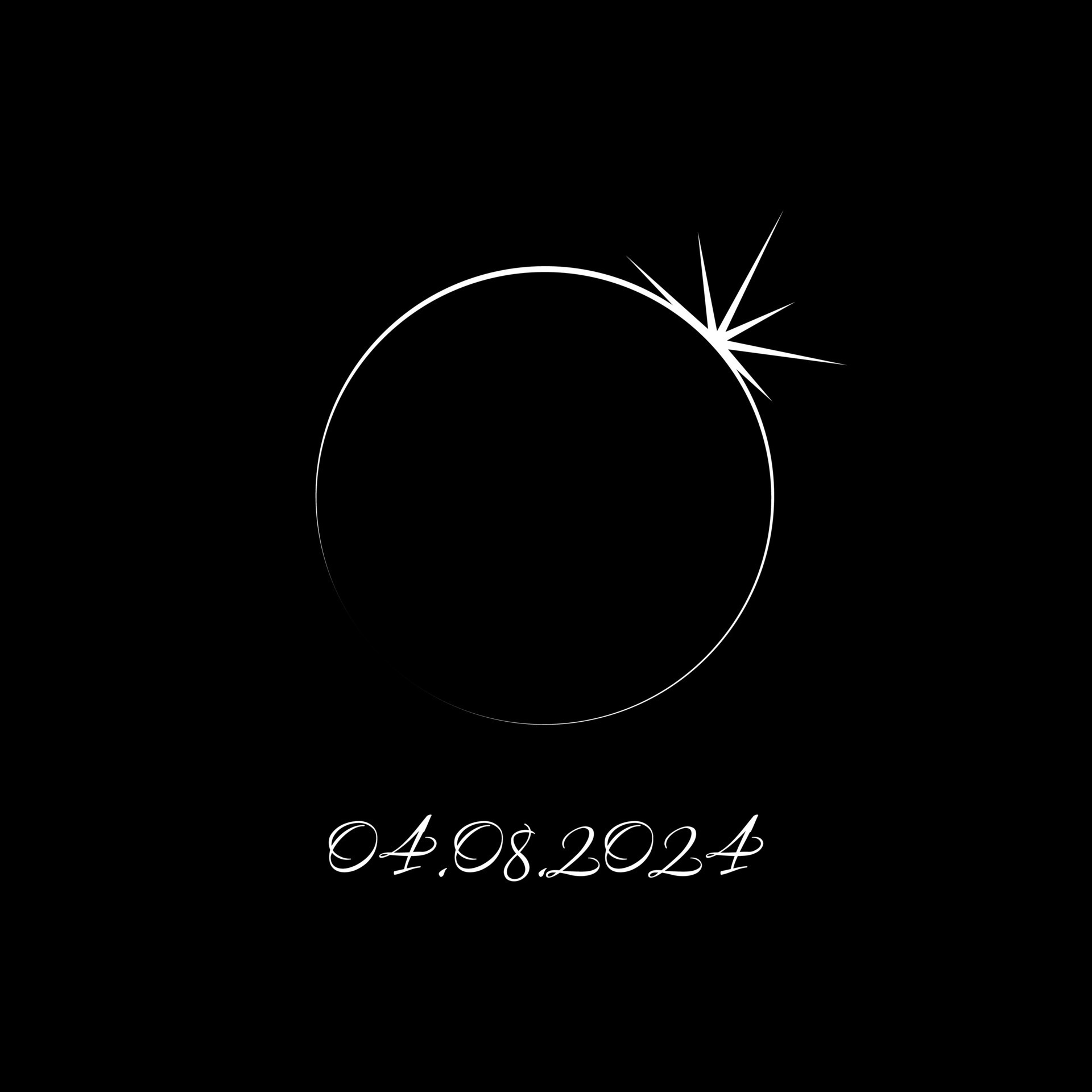 April 8th 2024 total solar eclipse illustration 38369461 Vector Art at